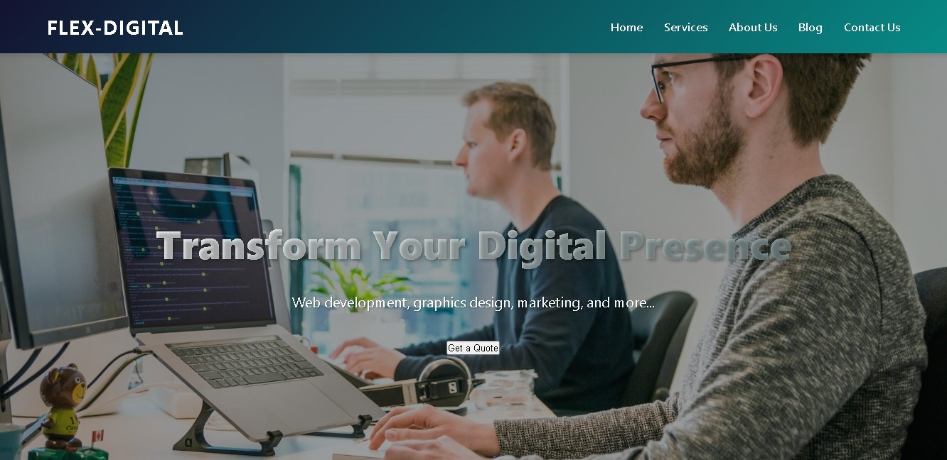 FLEXDIGITALS Website Screenshot