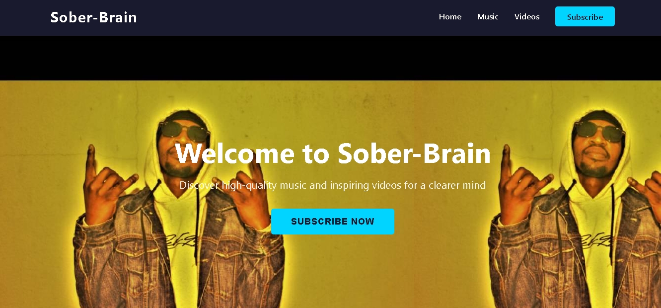 Sober-Brain Website Screenshot